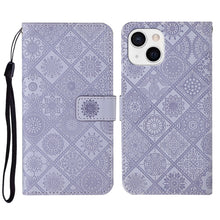 Load image into Gallery viewer, Ethnic Style Embossed Pattern Leather Phone Case, For iPhone 15 Pro, For iPhone 15 Plus, For iPhone 15