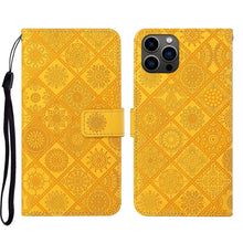Load image into Gallery viewer, Ethnic Style Embossed Pattern Leather Phone Case, For iPhone 17e / 16e, For iPhone 16 Pro Max, For iPhone 16 Pro, For iPhone 16 Plus, For iPhone 16, For iPhone 15 Pro Max