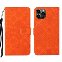Load image into Gallery viewer, Ethnic Style Embossed Pattern Leather Phone Case, For iPhone 17e / 16e, For iPhone 16 Pro Max, For iPhone 16 Pro, For iPhone 16 Plus, For iPhone 16, For iPhone 15 Pro Max