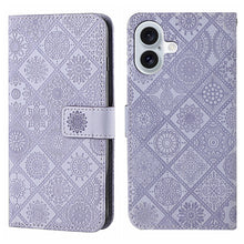 Load image into Gallery viewer, Ethnic Style Embossed Pattern Leather Phone Case, For iPhone 17e / 16e, For iPhone 16 Pro Max, For iPhone 16 Pro, For iPhone 16 Plus, For iPhone 16, For iPhone 15 Pro Max