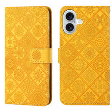 Load image into Gallery viewer, Ethnic Style Embossed Pattern Leather Phone Case, For iPhone 17e / 16e, For iPhone 16 Pro Max, For iPhone 16 Pro, For iPhone 16 Plus, For iPhone 16, For iPhone 15 Pro Max
