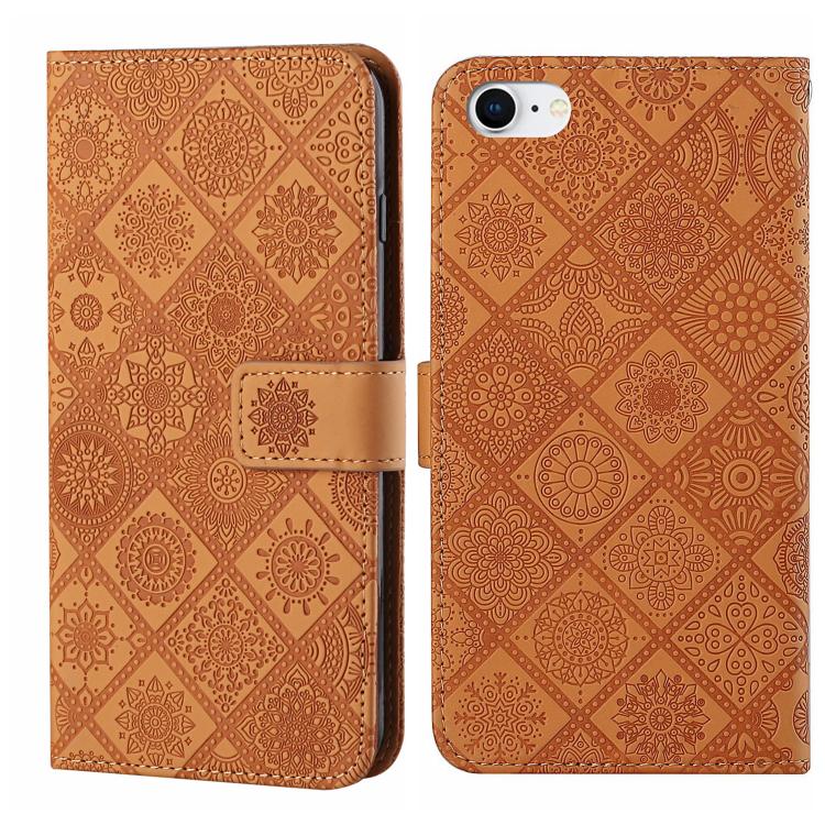 Ethnic Style Embossed Pattern Leather Phone Case, For iPhone 17e / 16e, For iPhone 16 Pro Max, For iPhone 16 Pro, For iPhone 16 Plus, For iPhone 16, For iPhone 15 Pro Max