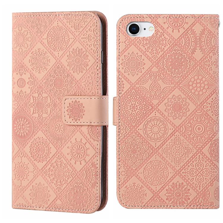 Ethnic Style Embossed Pattern Leather Phone Case, For iPhone 17e / 16e, For iPhone 16 Pro Max, For iPhone 16 Pro, For iPhone 16 Plus, For iPhone 16, For iPhone 15 Pro Max
