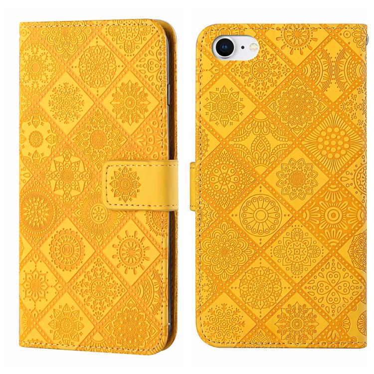 Ethnic Style Embossed Pattern Leather Phone Case, For iPhone 17e / 16e, For iPhone 16 Pro Max, For iPhone 16 Pro, For iPhone 16 Plus, For iPhone 16, For iPhone 15 Pro Max