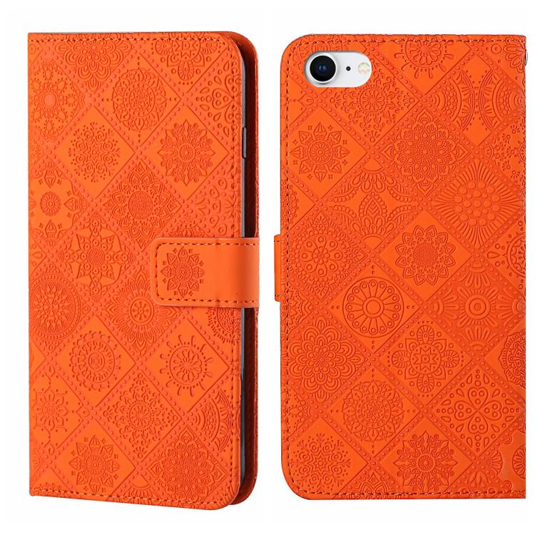 Ethnic Style Embossed Pattern Leather Phone Case, For iPhone 17e / 16e, For iPhone 16 Pro Max, For iPhone 16 Pro, For iPhone 16 Plus, For iPhone 16, For iPhone 15 Pro Max