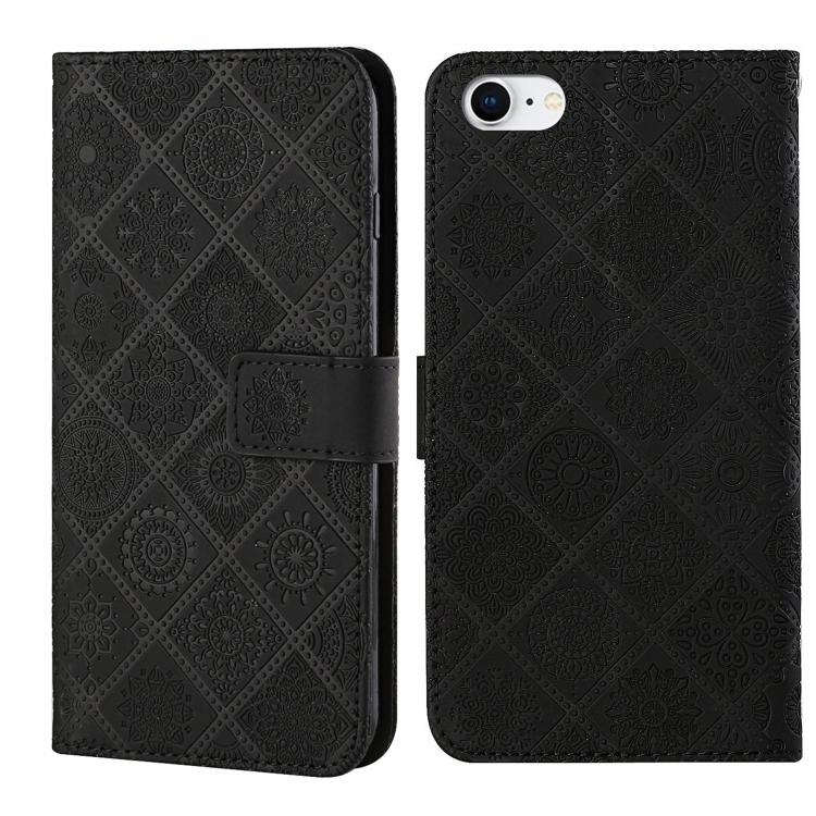 Ethnic Style Embossed Pattern Leather Phone Case, For iPhone 17e / 16e, For iPhone 16 Pro Max, For iPhone 16 Pro, For iPhone 16 Plus, For iPhone 16, For iPhone 15 Pro Max