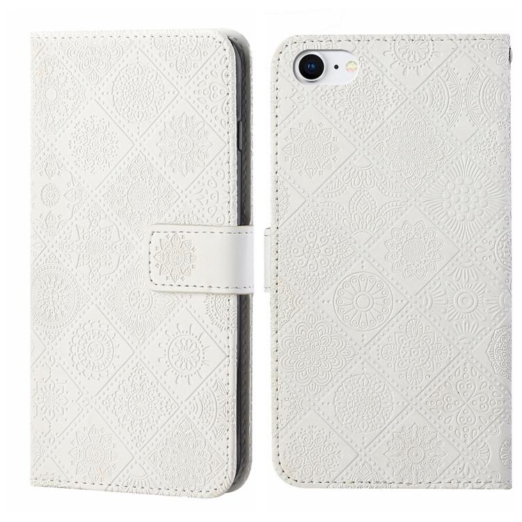 Ethnic Style Embossed Pattern Leather Phone Case, For iPhone 17e / 16e, For iPhone 16 Pro Max, For iPhone 16 Pro, For iPhone 16 Plus, For iPhone 16, For iPhone 15 Pro Max