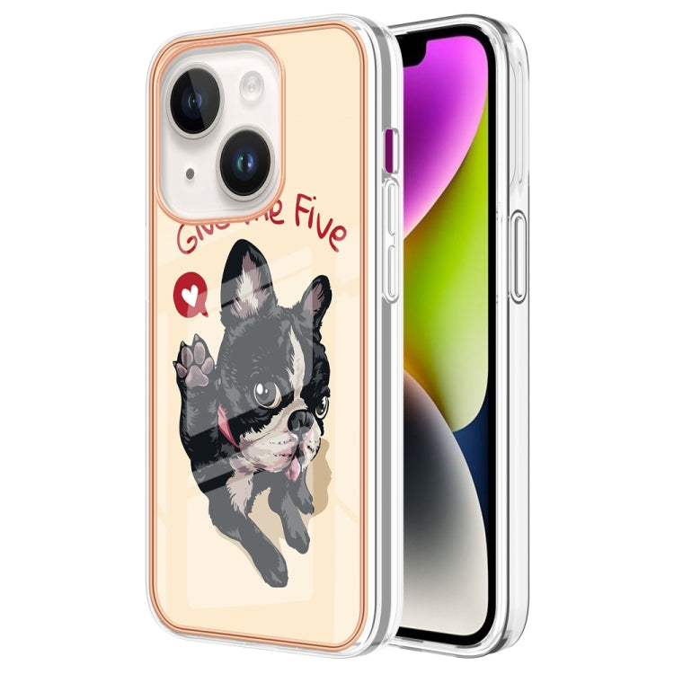 Electroplating Marble Dual-side IMD Phone Case, For iPhone 15 Plus, For iPhone 15, For iPhone 14 Plus, For iPhone 14, For iPhone 14 Pro, For iPhone 14 Pro Max