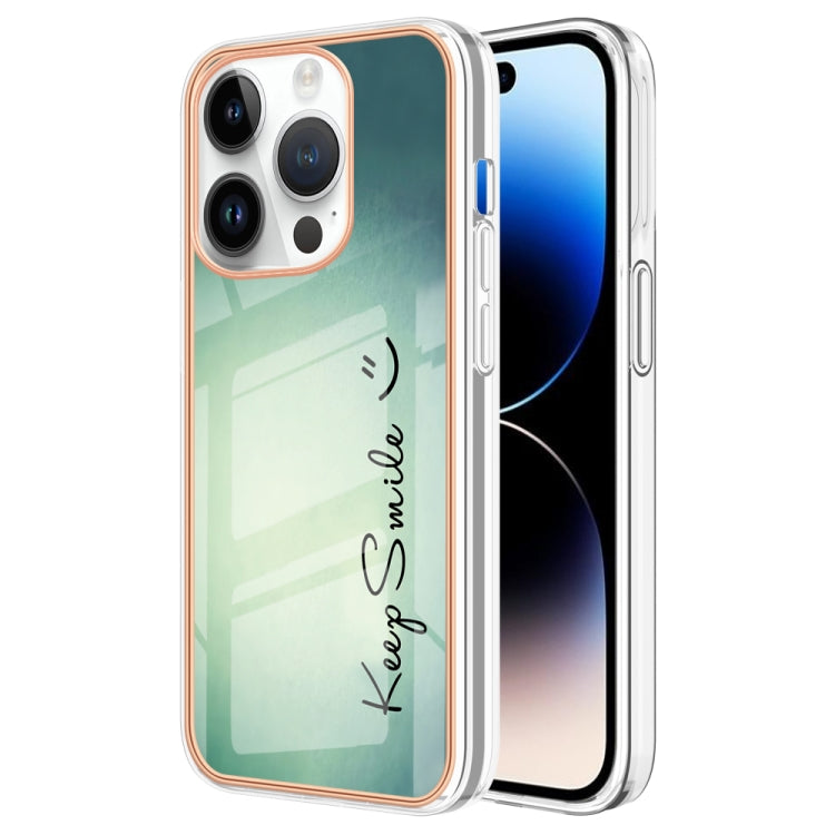 Electroplating Marble Dual-side IMD Phone Case, For iPhone 15 Plus, For iPhone 15, For iPhone 14 Plus, For iPhone 14, For iPhone 14 Pro, For iPhone 14 Pro Max