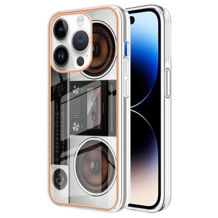 Electroplating Marble Dual-side IMD Phone Case, For iPhone 15 Plus, For iPhone 15, For iPhone 14 Plus, For iPhone 14, For iPhone 14 Pro, For iPhone 14 Pro Max
