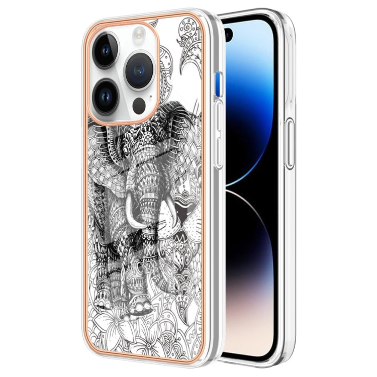 Electroplating Marble Dual-side IMD Phone Case, For iPhone 15 Plus, For iPhone 15, For iPhone 14 Plus, For iPhone 14, For iPhone 14 Pro, For iPhone 14 Pro Max