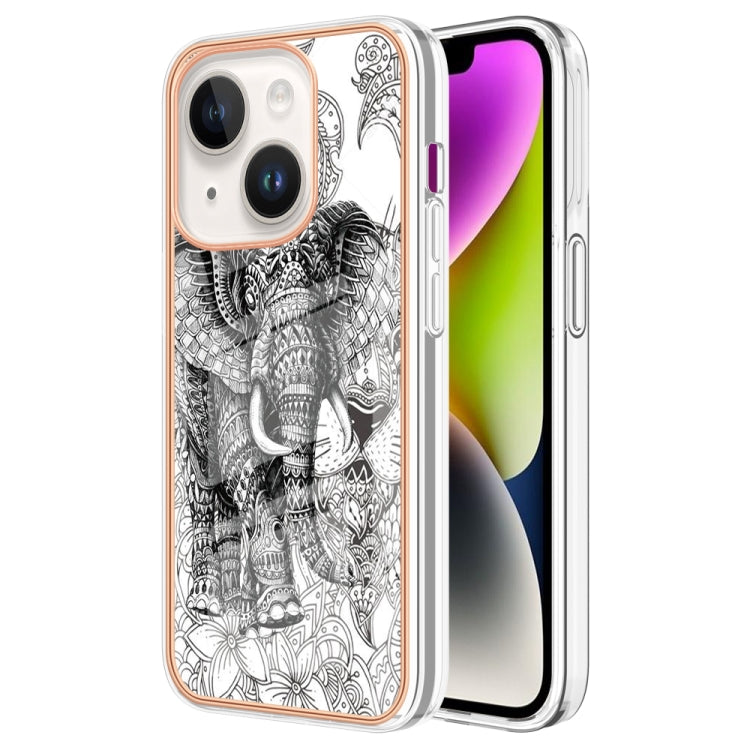 Electroplating Marble Dual-side IMD Phone Case, For iPhone 15 Plus, For iPhone 15, For iPhone 14 Plus, For iPhone 14, For iPhone 14 Pro, For iPhone 14 Pro Max