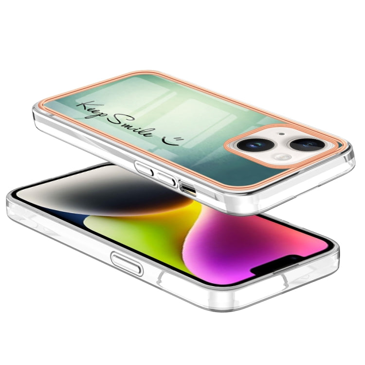 Electroplating Marble Dual-side IMD Phone Case, For iPhone 15 Plus, For iPhone 15, For iPhone 14 Plus, For iPhone 14, For iPhone 14 Pro, For iPhone 14 Pro Max