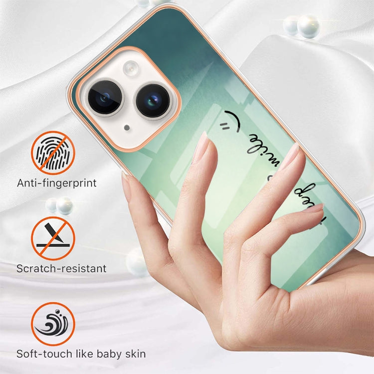 Electroplating Marble Dual-side IMD Phone Case, For iPhone 15 Plus, For iPhone 15, For iPhone 14 Plus, For iPhone 14, For iPhone 14 Pro, For iPhone 14 Pro Max