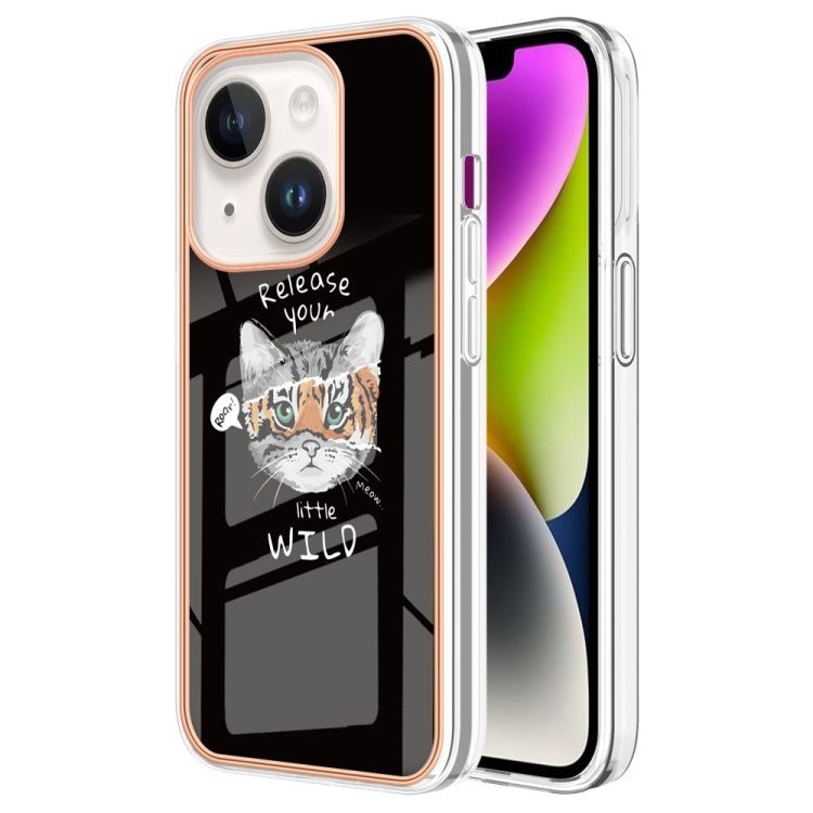 Electroplating Marble Dual-side IMD Phone Case, For iPhone 15 Plus, For iPhone 15, For iPhone 14 Plus, For iPhone 14, For iPhone 14 Pro, For iPhone 14 Pro Max