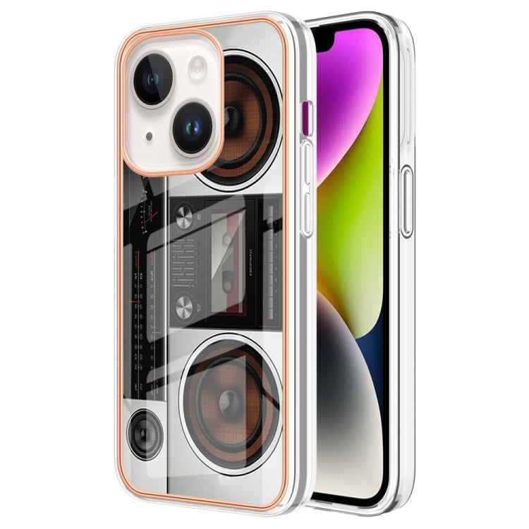 Electroplating Marble Dual-side IMD Phone Case, For iPhone 15 Plus, For iPhone 15, For iPhone 14 Plus, For iPhone 14, For iPhone 14 Pro, For iPhone 14 Pro Max