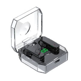 K30 Transparent Capsule Digital Display Touch Control Bluetooth Earphones, K30
