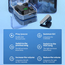 Load image into Gallery viewer, K30 Transparent Capsule Digital Display Touch Control Bluetooth Earphones, K30