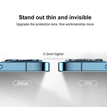 Load image into Gallery viewer, Screen Printing Tempered Glass Back Camera Film, For iPhone 15 Pro Max, For iPhone 15 Pro, For iPhone 15 Plus, For iPhone 15