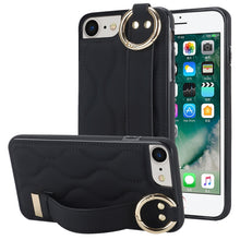 Load image into Gallery viewer, Non-slip Full Coverage Ring PU Phone Case with Wristband, For iPhone XS / X, For iPhone XR, For iPhone XS Max, For iPhone 7 Plus / 8 Plus, For iPhone 7 / 8
