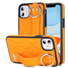 Load image into Gallery viewer, Non-slip Full Coverage Ring PU Phone Case with Wristband, For iPhone 12 Pro / 12, For iPhone 12 Pro Max, For iPhone 12 mini, For iPhone 11 Pro Max, For iPhone 11, For iPhone 11 Pro