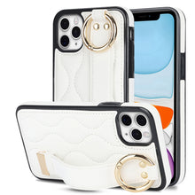 Load image into Gallery viewer, Non-slip Full Coverage Ring PU Phone Case with Wristband, For iPhone 12 Pro / 12, For iPhone 12 Pro Max, For iPhone 12 mini, For iPhone 11 Pro Max, For iPhone 11, For iPhone 11 Pro