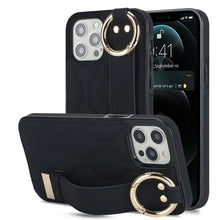 Load image into Gallery viewer, Non-slip Full Coverage Ring PU Phone Case with Wristband, For iPhone 12 Pro / 12, For iPhone 12 Pro Max, For iPhone 12 mini, For iPhone 11 Pro Max, For iPhone 11, For iPhone 11 Pro