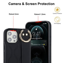 Load image into Gallery viewer, Non-slip Full Coverage Ring PU Phone Case with Wristband, For iPhone 12 Pro / 12, For iPhone 12 Pro Max, For iPhone 12 mini, For iPhone 11 Pro Max, For iPhone 11, For iPhone 11 Pro