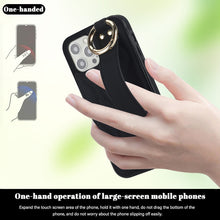 Load image into Gallery viewer, Non-slip Full Coverage Ring PU Phone Case with Wristband, For iPhone 12 Pro / 12, For iPhone 12 Pro Max, For iPhone 12 mini, For iPhone 11 Pro Max, For iPhone 11, For iPhone 11 Pro