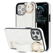 Load image into Gallery viewer, Non-slip Full Coverage Ring PU Phone Case with Wristband, For iPhone 12 Pro / 12, For iPhone 12 Pro Max, For iPhone 12 mini, For iPhone 11 Pro Max, For iPhone 11, For iPhone 11 Pro