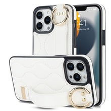 Load image into Gallery viewer, Non-slip Full Coverage Ring PU Phone Case with Wristband, For iPhone 14 Pro, For iPhone 14 Pro Max, For iPhone 13 Pro Max, For iPhone 13 Pro, For iPhone 13, For iPhone 13 mini