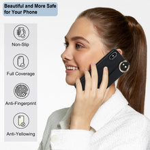 Load image into Gallery viewer, Non-slip Full Coverage Ring PU Phone Case with Wristband, For iPhone XS / X, For iPhone XR, For iPhone XS Max, For iPhone 7 Plus / 8 Plus, For iPhone 7 / 8