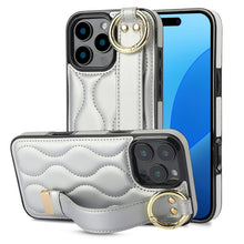 Load image into Gallery viewer, Non-slip Full Coverage Ring PU Phone Case with Wristband, For iPhone 16 Pro Max, For iPhone 16 Pro, For iPhone 16 Plus, For iPhone 16, For iPhone 14 Plus, For iPhone 14