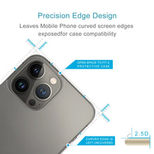 Load image into Gallery viewer, 9H 2.5D Half-screen Transparent Back Tempered Glass Film, For iPhone 13 Pro