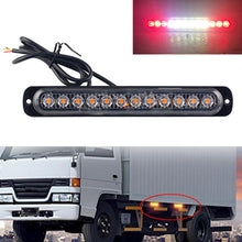 Load image into Gallery viewer, DC12V-24V / 36W Car Truck Emergency Strobe Flash Warning Light 12LEDs Long Ultra-thin Side Lights, DC12V-24V / 36W, DC12V-24V / 36W(Yellow + Red + Yellow)