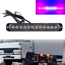 Load image into Gallery viewer, DC12V-24V / 36W Car Truck Emergency Strobe Flash Warning Light 12LEDs Long Ultra-thin Side Lights, DC12V-24V / 36W, DC12V-24V / 36W(Yellow + Red + Yellow)