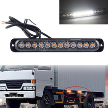 Load image into Gallery viewer, DC12V-24V / 36W Car Truck Emergency Strobe Flash Warning Light 12LEDs Long Ultra-thin Side Lights, DC12V-24V / 36W, DC12V-24V / 36W(Yellow + Red + Yellow)