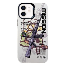Load image into Gallery viewer, Electroplated Silver Series PC Protective Phone Case, For iPhone 12, For iPhone 12 Pro Max