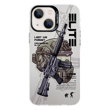 Load image into Gallery viewer, Electroplated Silver Series PC Protective Phone Case, For iPhone 14, For iPhone 14 Pro
