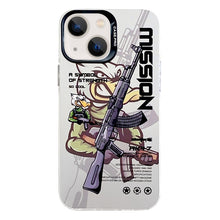Load image into Gallery viewer, Electroplated Silver Series PC Protective Phone Case, For iPhone 15 Plus, For iPhone 15