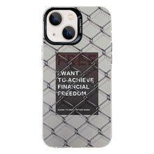 Load image into Gallery viewer, Electroplated Silver Series PC Protective Phone Case, For iPhone 15 Plus, For iPhone 15
