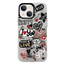 Load image into Gallery viewer, Electroplated Silver Series PC Protective Phone Case, For iPhone 15 Plus, For iPhone 15