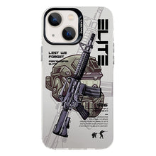 Load image into Gallery viewer, Electroplated Silver Series PC Protective Phone Case, For iPhone 15 Plus, For iPhone 15