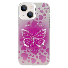 Load image into Gallery viewer, Electroplated Silver Series PC Protective Phone Case, For iPhone 15 Plus, For iPhone 15