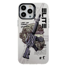 Load image into Gallery viewer, Electroplated Silver Series PC Protective Phone Case, For iPhone 15 Pro Max, For iPhone 15 Pro