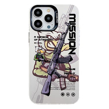 Load image into Gallery viewer, Electroplated Silver Series PC Protective Phone Case, For iPhone 15 Pro Max, For iPhone 15 Pro