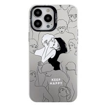 Load image into Gallery viewer, Electroplated Silver Series PC Protective Phone Case, For iPhone 15 Pro Max, For iPhone 15 Pro