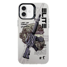 Load image into Gallery viewer, Electroplated Silver Series PC Protective Phone Case, For iPhone 16 Plus, For iPhone 16