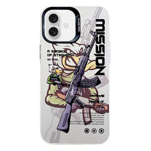 Load image into Gallery viewer, Electroplated Silver Series PC Protective Phone Case, For iPhone 16 Plus, For iPhone 16