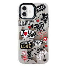 Load image into Gallery viewer, Electroplated Silver Series PC Protective Phone Case, For iPhone 16 Plus, For iPhone 16